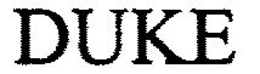 DUKE trademark