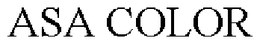 ASA COLOR trademark