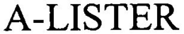 A-LISTER trademark
