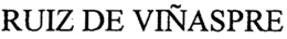 RUIZ DE VIÑASPRE trademark