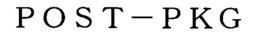 POST-PKG trademark