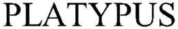 PLATYPUS trademark