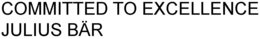 COMMITTED TO EXCELLENCE JULIUS BÄR trademark