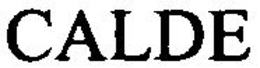 CALDE trademark