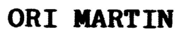 ORI MARTIN trademark