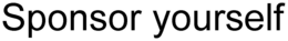 SPONSOR YOURSELF trademark