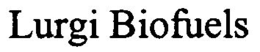 LURGI BIOFUELS trademark