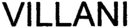 VILLANI trademark