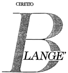 BLANGE' CERETTO trademark