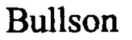 BULLSON trademark