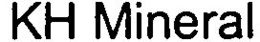 KH MINERAL trademark