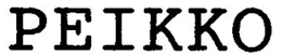 PEIKKO trademark