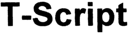 T-SCRIPT trademark