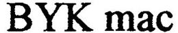 BYK MAC trademark