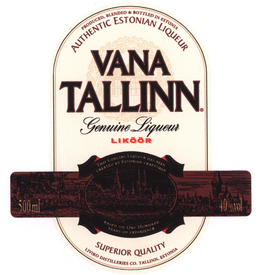 AUTHENTIC ESTONIAN LIQUEUR VANA TALLINN VANA TALLINN trademark