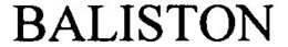 BALISTON trademark