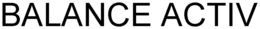 BALANCE ACTIV trademark