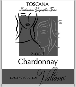 TOSCANA INDICAZIONE GEOGRAFICA TIPICA CHARDONNAY DONNA DI VALIANO trademark