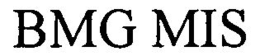 BMG MIS trademark