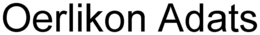 OERLIKON ADATS trademark