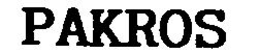 PAKROS trademark