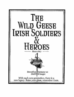 THE WILD GEESE IRISH SOLDIERS & HEROES trademark