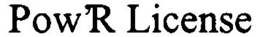 POW'R LICENSE trademark