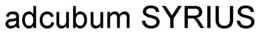 ADCUBUM SYRIUS trademark