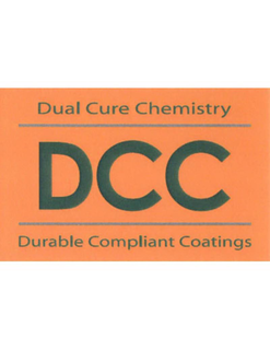 DCC DUAL CURE CHEMISTRY DURABLE COMPLIANT COATINGS trademark