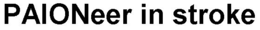 PAIONEER IN STROKE trademark