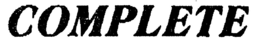 COMPLETE trademark