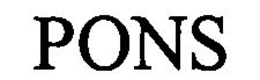 PONS trademark