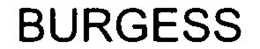 BURGESS trademark