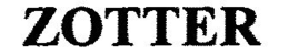 ZOTTER trademark
