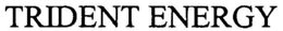 TRIDENT ENERGY trademark
