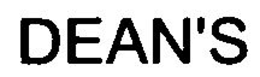 DEAN'S trademark