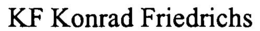 KF KONRAD FRIEDRICHS trademark