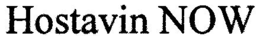 HOSTAVIN NOW trademark