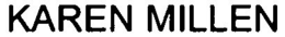 KAREN MILLEN trademark