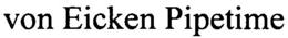 VON EICKEN PIPETIME trademark