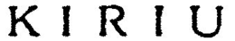 KIRIU trademark