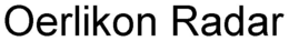 OERLIKON RADAR trademark