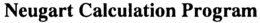 NEUGART CALCULATION PROGRAM trademark