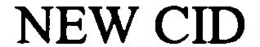 NEW CID trademark