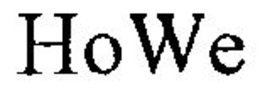 HOWE trademark