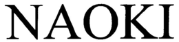 NAOKI trademark