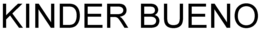 KINDER BUENO trademark