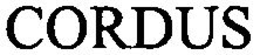 CORDUS trademark