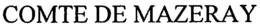 COMTE DE MAZERAY trademark