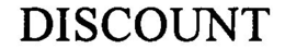 DISCOUNT trademark